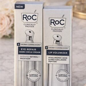 RoC Derm Correxion ✨Set of 2 🌟 Lip Volumizer 👄 & Eye Repair 👁️ 50% OFF SALE
